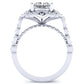 Hana Princess Diamond Engagement Ring (Lab Grown Igi Cert) whitegold