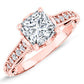 Laylani Diamond Matching Band Only (engagement Ring Not Included) For Ring With Princess Center rosegold