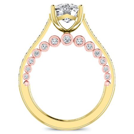 Nala Cushion Diamond Engagement Ring (Lab Grown Igi Cert) yellowgold