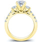 Primrose Cushion Diamond Engagement Ring (Lab Grown Igi Cert) yellowgold