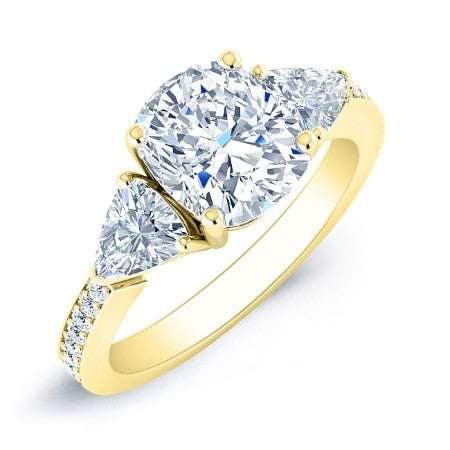 Snowdonia Cushion Diamond Bridal Set (Lab Grown Igi Cert) yellowgold