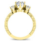 Tuberose Round Diamond Engagement Ring (Lab Grown Igi Cert) yellowgold