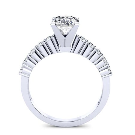 Magnolia Cushion Diamond Engagement Ring (Lab Grown Igi Cert) whitegold