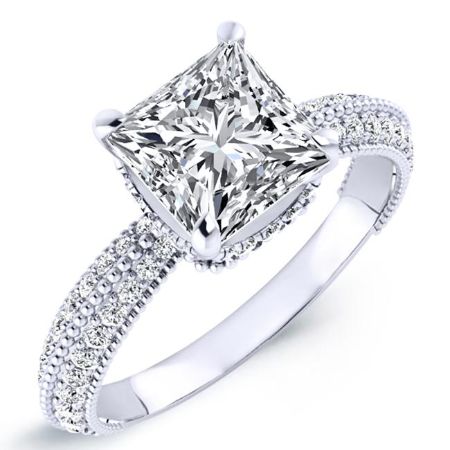 Oxalis Princess Diamond Bridal Set (Lab Grown Igi Cert) whitegold