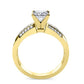 Crocus Princess Diamond Engagement Ring (Lab Grown Igi Cert) yellowgold