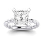 Balsam Diamond Matching Band Only (does Not Include Engagement Ring) For Ring With Princess Center whitegold