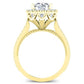 Mawar Diamond Matching Band Only (engagement Ring Not Included) For Ring With Round Center yellowgold