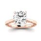 Astilbe Moissanite Matching Band Only (does Not Include Engagement Ring) For Ring With Round Center rosegold