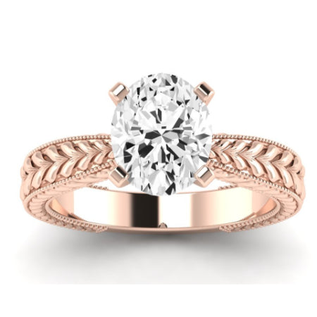 Azalea Oval Diamond Bridal Set (Lab Grown Igi Cert) rosegold