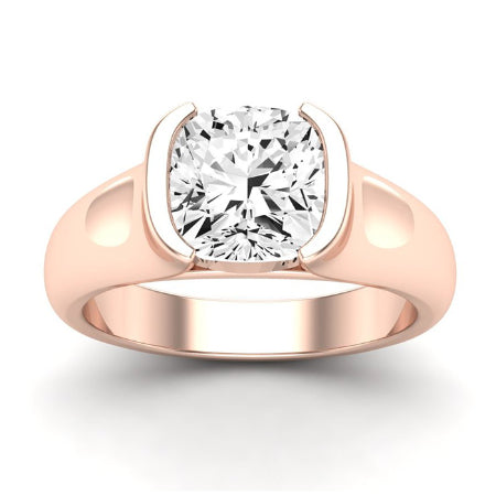 Jasmine Diamond Matching Band Only (does Not Include Engagement Ring) For Ring With Cushion Center rosegold