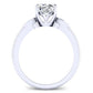 Lobelia Diamond Matching Band Only (engagement Ring Not Included) For Ring With Cushion Center whitegold