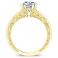 Romy Diamond Matching Band Only (engagement Ring Not Included) For Ring With Round Center yellowgold