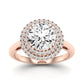 Tulip Diamond Matching Band Only (does Not Include Engagement Ring) For Ring With Round Center rosegold