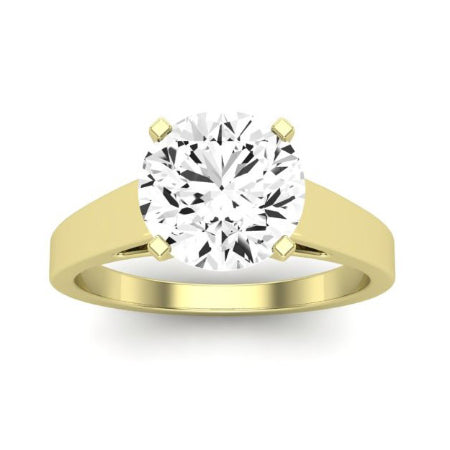 Snowdrop Diamond Matching Band Only (engagement Ring Not Included) For Ring With Round Center yellowgold