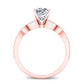 Laurel Diamond Matching Band Only (engagement Ring Not Included) For Ring With Cushion Center rosegold