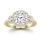 Lunaria Diamond Matching Band Only (does Not Include Engagement Ring) For Ring With Cushion Center yellowgold