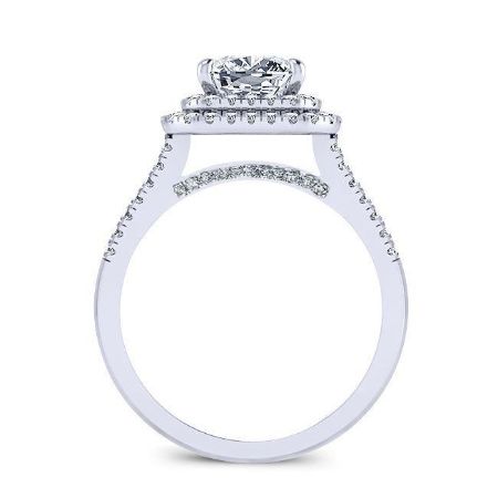 Viola Diamond Matching Band Only (engagement Ring Not Included) For Ring With Princess Center whitegold