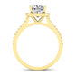 Mallow Cushion Diamond Bridal Set (Lab Grown Igi Cert) yellowgold