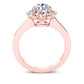Coralbells Diamond Matching Band Only (engagement Ring Not Included) For Ring With Round Center rosegold