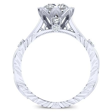 Arbor Diamond Matching Band Only (engagement Ring Not Included) For Ring With Princess Center whitegold