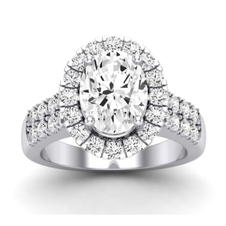 Velvet Moissanite Matching Band Only ( Engagement Ring Not Included) For Ring With Oval Center whitegold