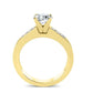 Jessamine Moissanite Matching Band Only (engagement Ring Not Included) For Ring With Cushion Center yellowgold