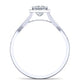 Larkspur Moissanite Matching Band Only (engagement Ring Not Included) For Ring With Princess Center whitegold