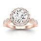 Aubretia Diamond Matching Band Only (does Not Include Engagement Ring) For Ring With Round Center rosegold