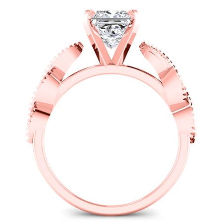 Sophora Diamond Matching Band Only (engagement Ring Not Included) For Ring With Princess Center rosegold