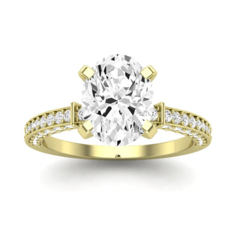 Daphne Oval Diamond Bridal Set (Lab Grown Igi Cert) yellowgold