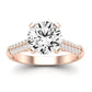 Iberis Diamond Matching Band Only (does Not Include Engagement Ring) For Ring With Round Center rosegold