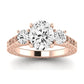 Belladonna Moissanite Matching Band Only (does Not Include Engagement Ring) For Ring With Oval Center rosegold
