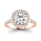Desert Rose Diamond Matching Band Only (engagement Ring Not Included) For Ring With Round Center rosegold