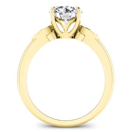 Lobelia Round Diamond Bridal Set (Lab Grown Igi Cert) yellowgold