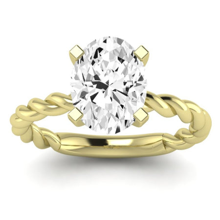 Balsam Moissanite Matching Band Only ( Engagement Ring Not Included)  For Ring With Oval Center yellowgold