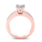 Ayana Moissanite Matching Band Only (engagement Ring Not Included) For Ring With Princess Center rosegold
