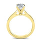 Zahara Diamond Matching Band Only (engagement Ring Not Included) For Ring With Cushion Center yellowgold