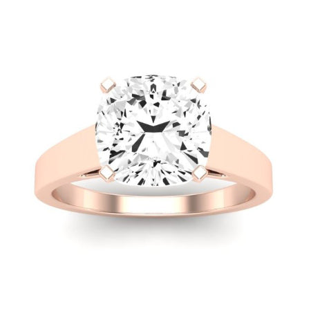 Snowdrop Cushion Moissanite Bridal Set rosegold