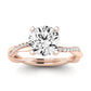 Iris Diamond Matching Band Only (does Not Include Engagement Ring) For Ring With Round Center rosegold