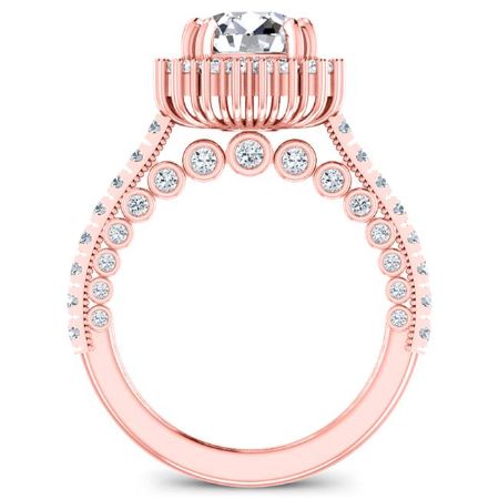 Varda Diamond Matching Band Only (engagement Ring Not Included) For Ring With Round Center rosegold
