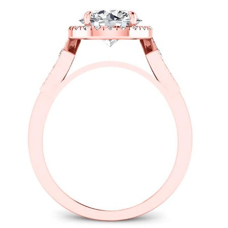 Kalmia Moissanite Matching Band Only (engagement Ring Not Included) For Ring With Round Center rosegold