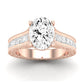 Edelweiss Diamond Matching Band Only (does Not Include Engagement Ring) For Ring With Oval Center rosegold
