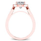 Kalmia Diamond Matching Band Only (engagement Ring Not Included) For Ring With Cushion Center rosegold