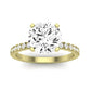 Dahlia Diamond Matching Band Only (engagement Ring Not Included) For Ring With Round Center yellowgold
