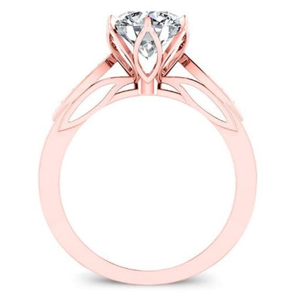 Pieris Round Diamond Bridal Set (Lab Grown Igi Cert) rosegold