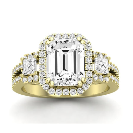 Erica Emerald Diamond Bridal Set (Lab Grown Igi Cert) yellowgold