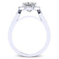Kalmia Diamond Matching Band Only (engagement Ring Not Included) For Ring With Princess Center whitegold