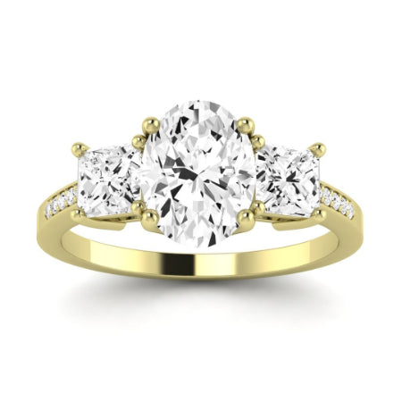 Dietes Oval Diamond Bridal Set (Lab Grown Igi Cert) yellowgold