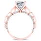Peregrine Diamond Matching Band Only (engagement Ring Not Included) For Ring With Cushion Center rosegold