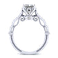 Laylani Moissanite Matching Band Only (engagement Ring Not Included) For Ring With Princess Center whitegold